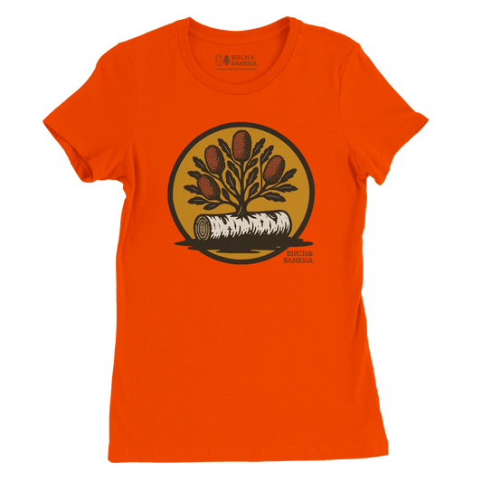 Bush Emblem Women’s Tee - Birch & Banksia