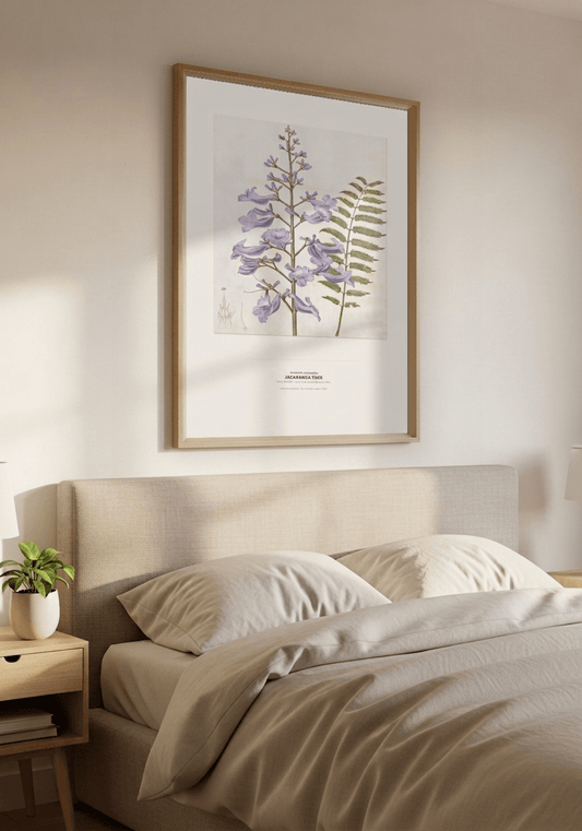 Jacaranda Tree Botanical Art Print - Birch & Banksia
