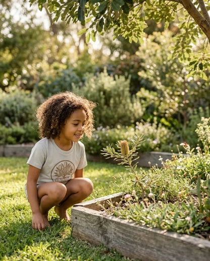 Banksia Bud Kids Tee - Birch & Banksia