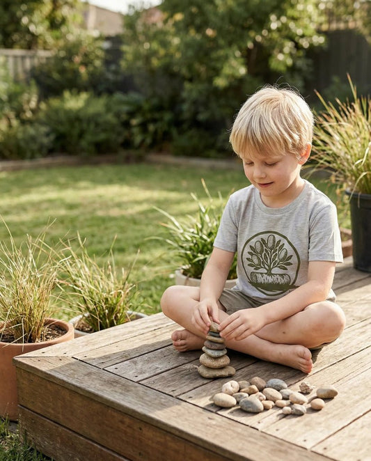 Banksia Bud Kids Tee - Birch & Banksia