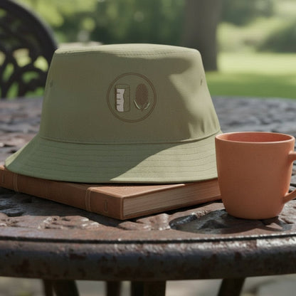 Banksia Crest Eco Bucket Hat - Birch & Banksia