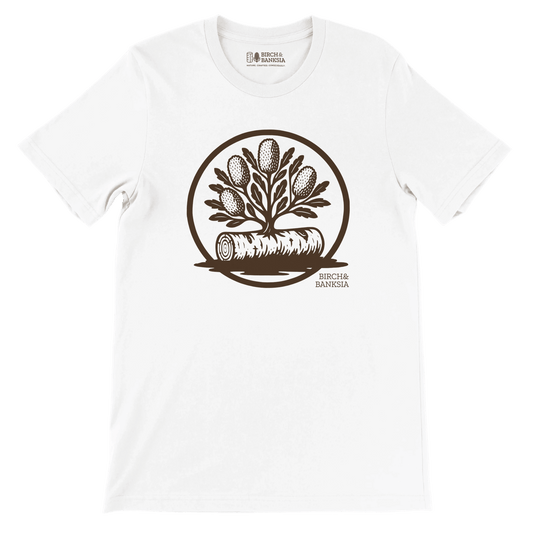 Banksia Crest Unisex Tee - Birch & Banksia