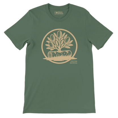 Banksia Crest Unisex Tee - Birch & Banksia