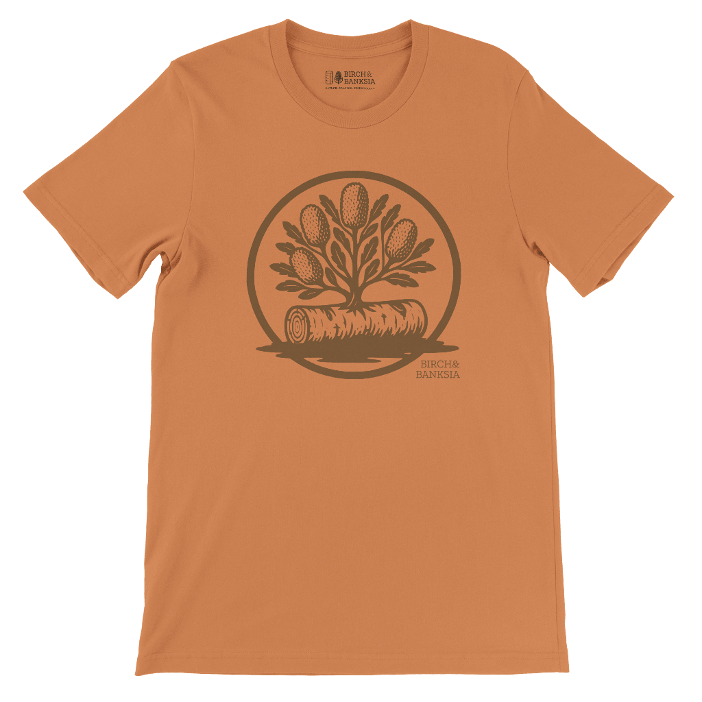 Banksia Crest Unisex Tee - Birch & Banksia