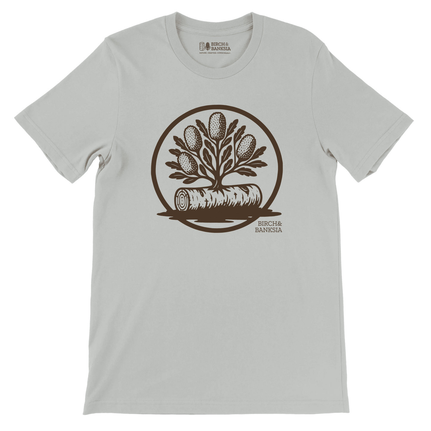Banksia Crest Unisex Tee - Birch & Banksia