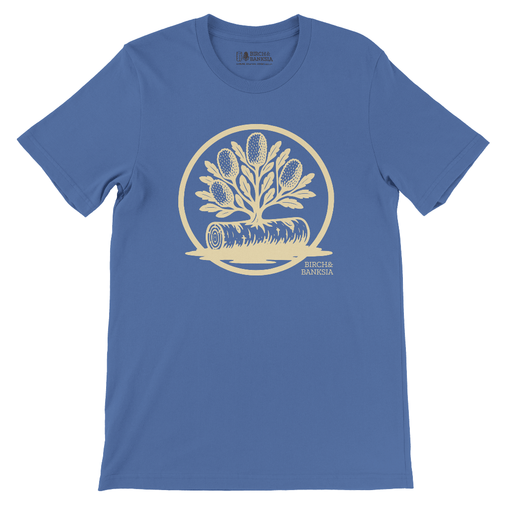 Banksia Crest Unisex Tee - Birch & Banksia