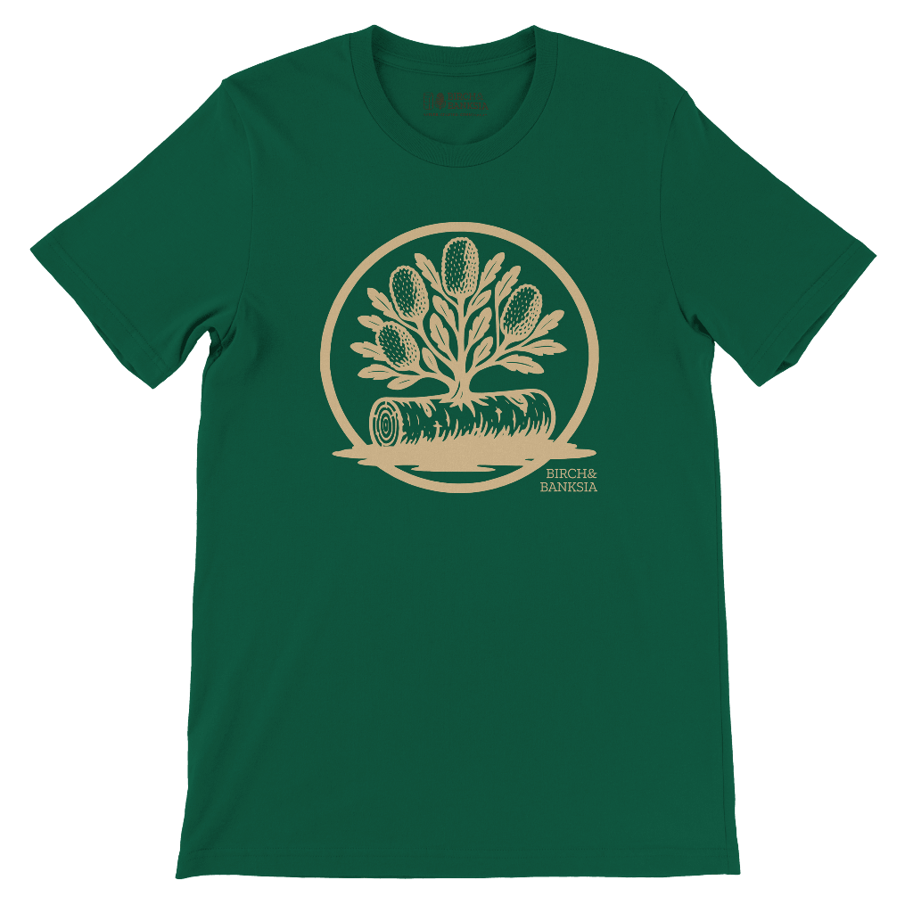 Banksia Crest Unisex Tee - Birch & Banksia