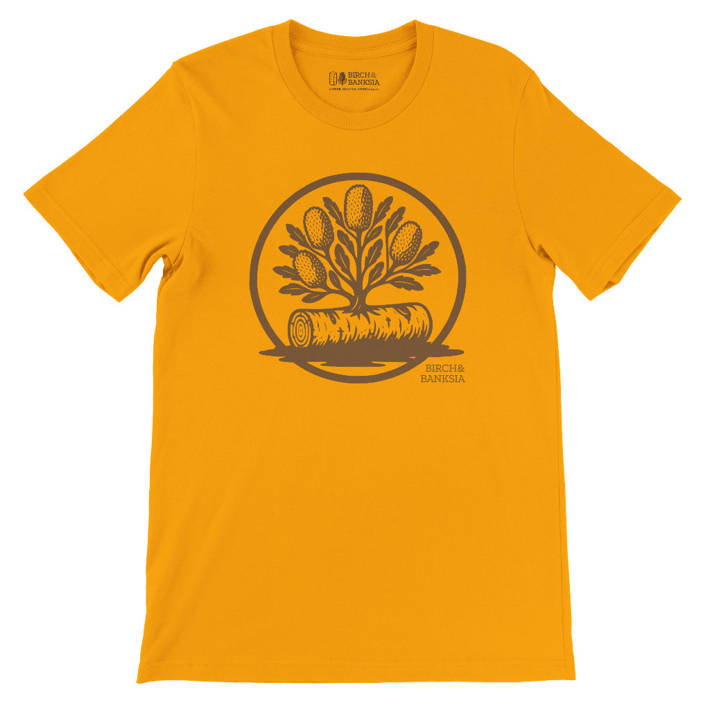 Banksia Crest Unisex Tee - Birch & Banksia