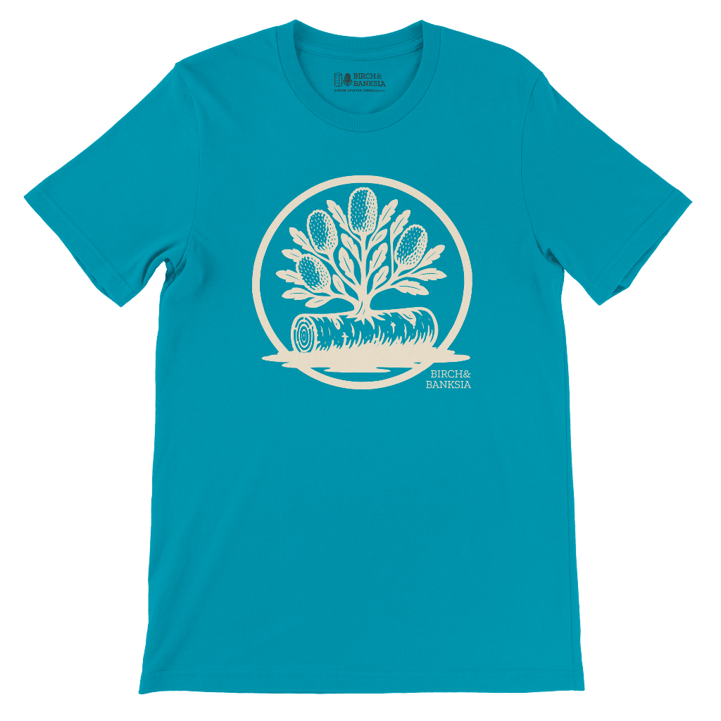Banksia Crest Unisex Tee - Birch & Banksia