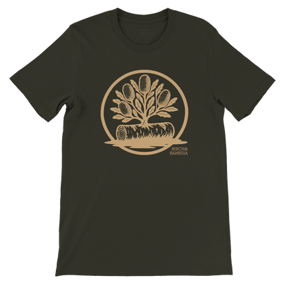 Banksia Crest Unisex Tee - Birch & Banksia