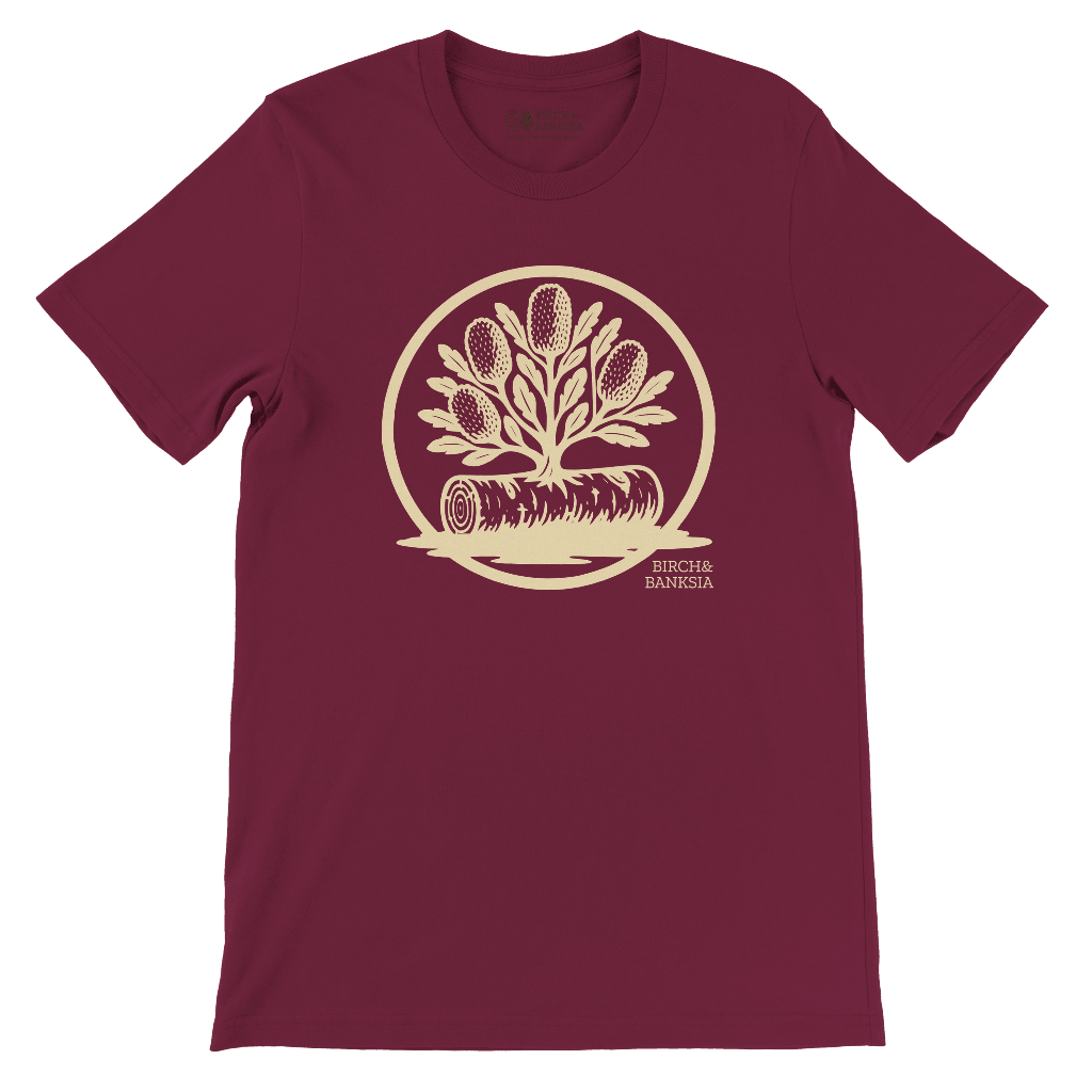 Banksia Crest Unisex Tee - Birch & Banksia