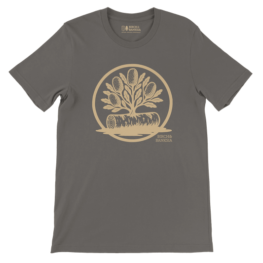 Banksia Crest Unisex Tee - Birch & Banksia