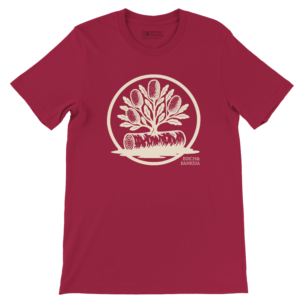 Banksia Crest Unisex Tee - Birch & Banksia