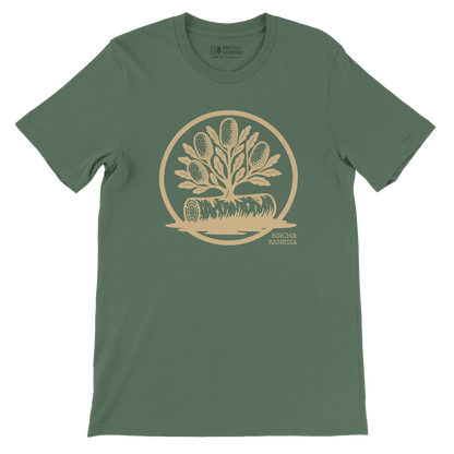 Banksia Crest Unisex Tee - Birch & Banksia