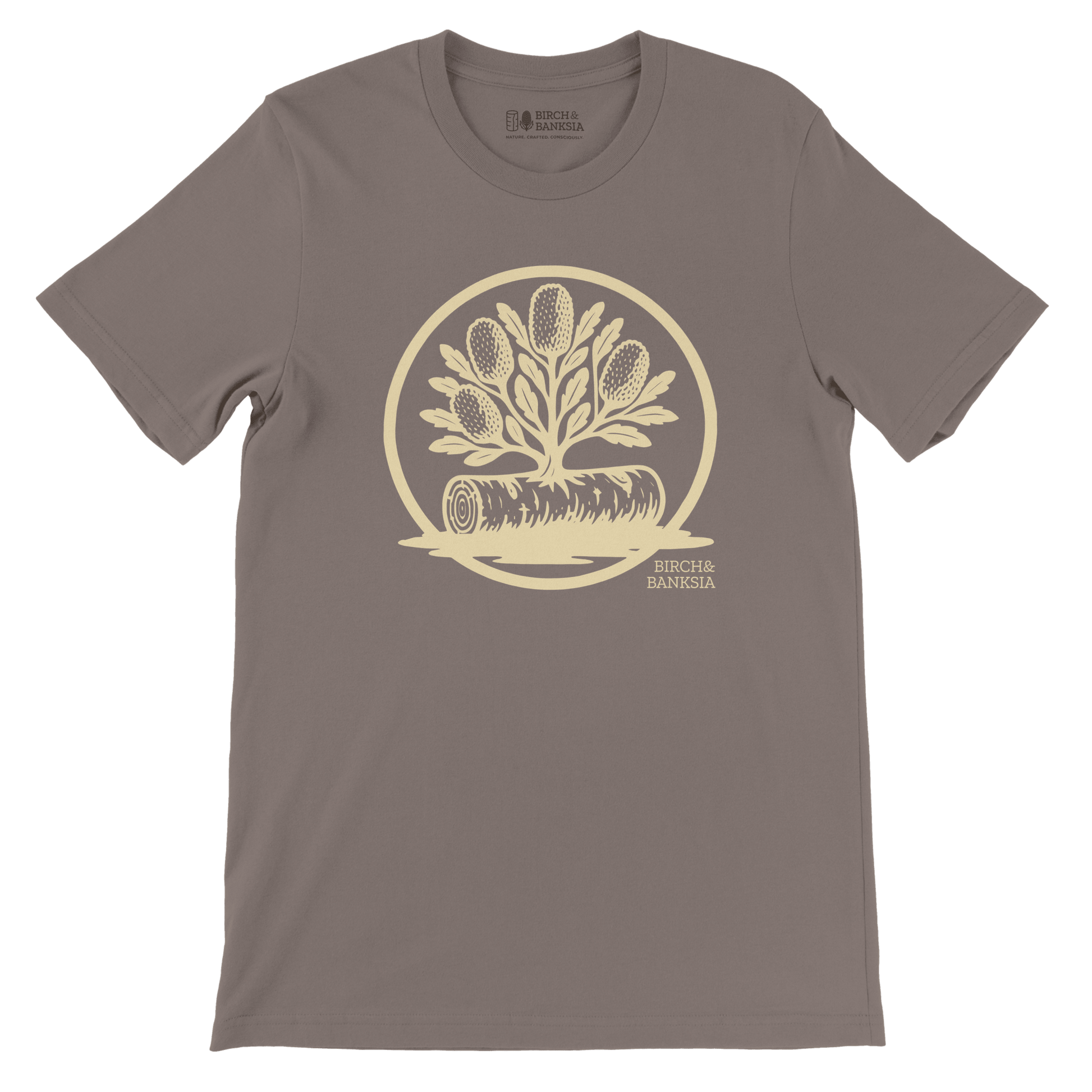 Banksia Crest Unisex Tee - Birch & Banksia