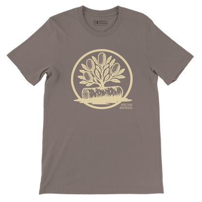 Banksia Crest Unisex Tee - Birch & Banksia