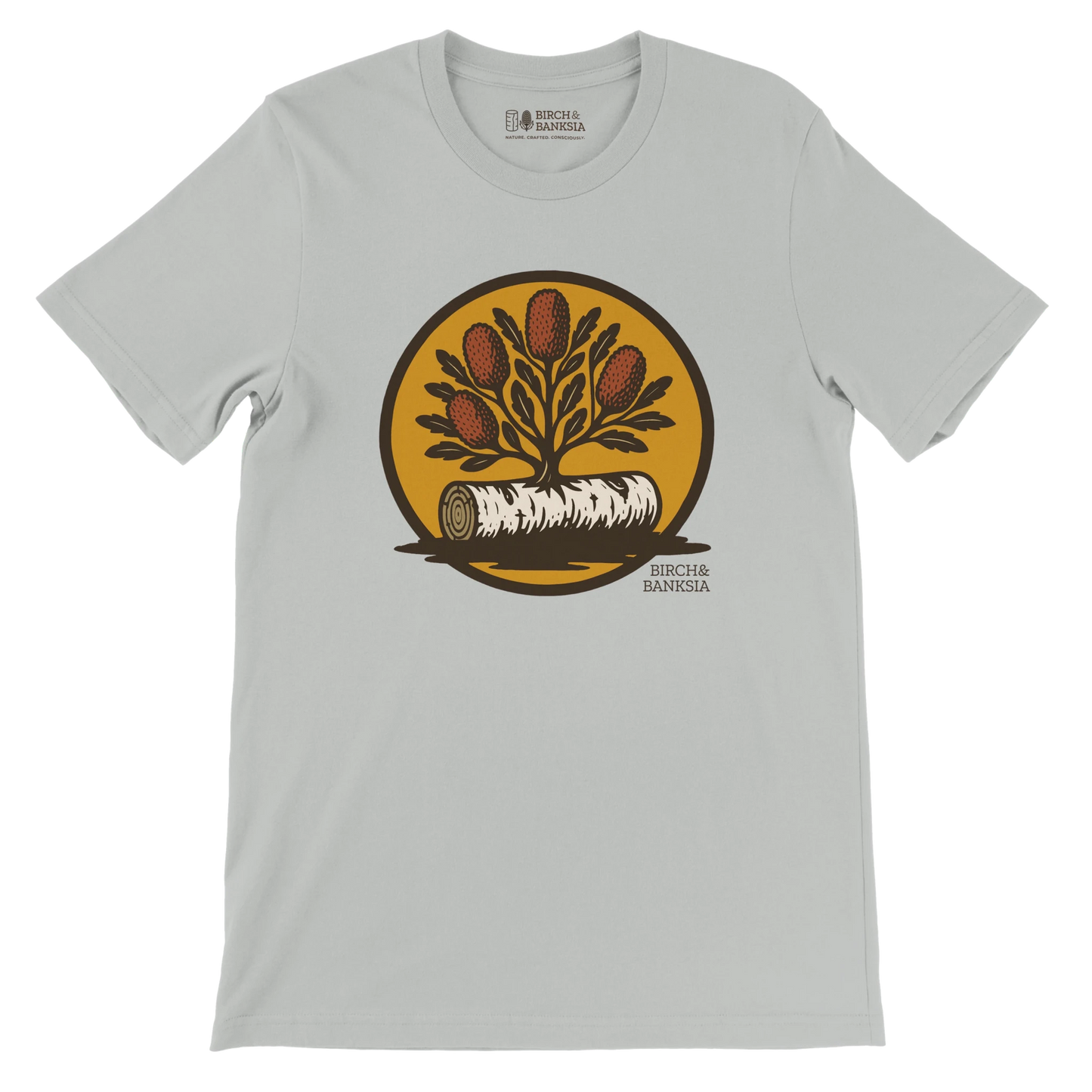 Bush Emblem Unisex Tee - Birch & Banksia