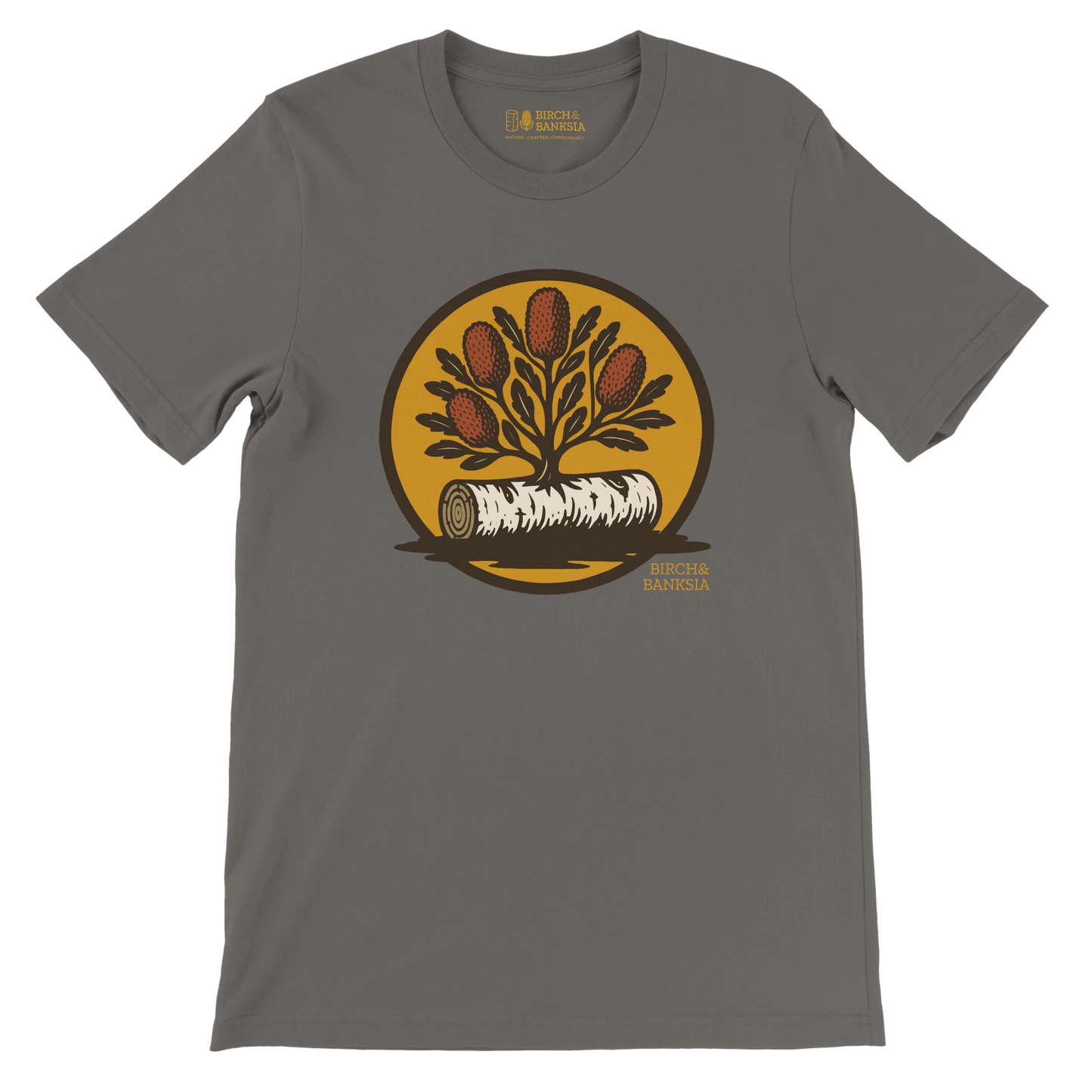 Bush Emblem Unisex Tee - Birch & Banksia