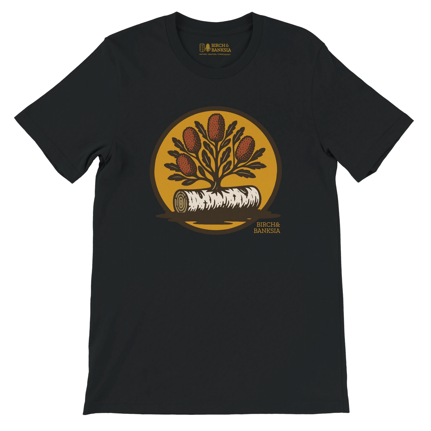 Bush Emblem Unisex Tee - Birch & Banksia