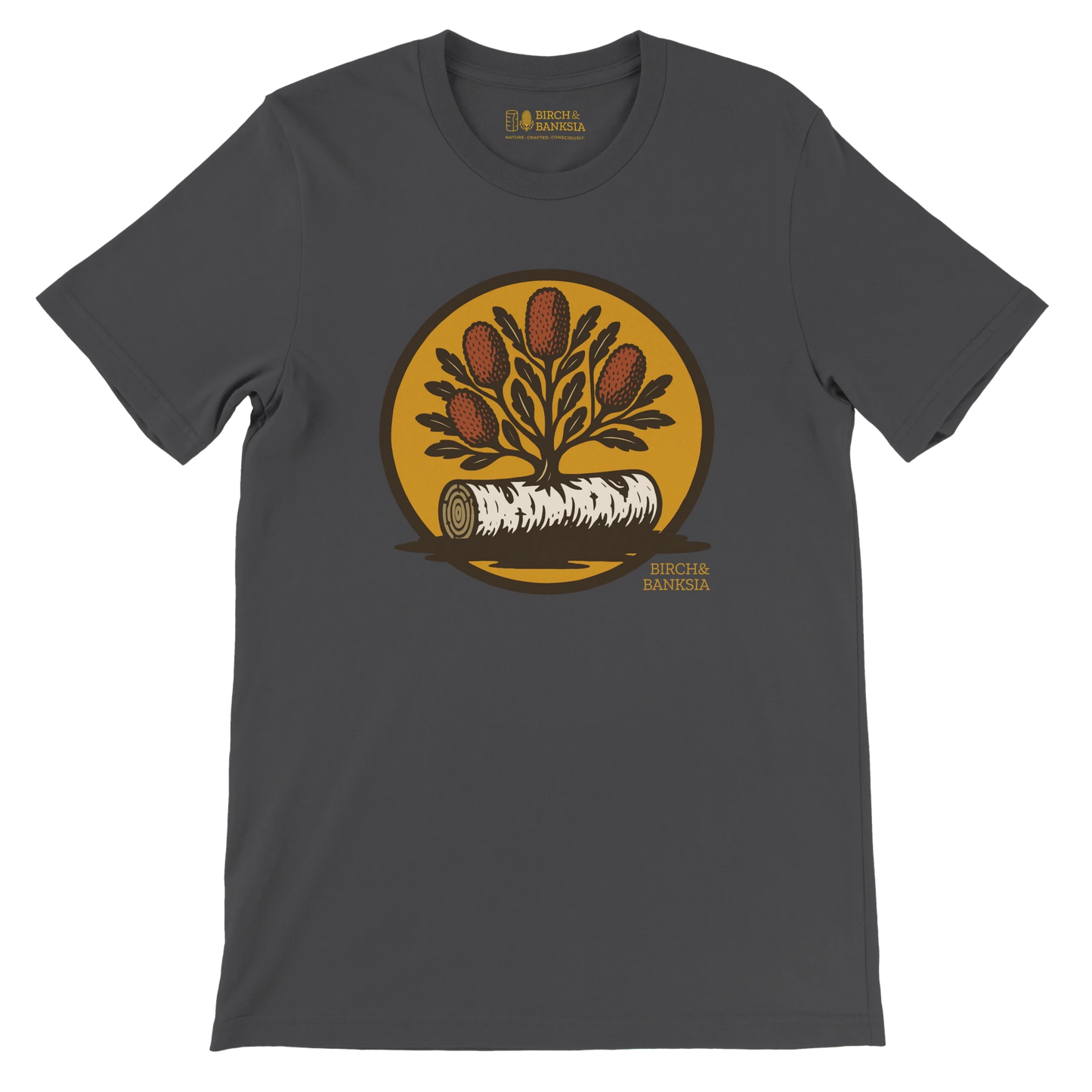 Bush Emblem Unisex Tee - Birch & Banksia