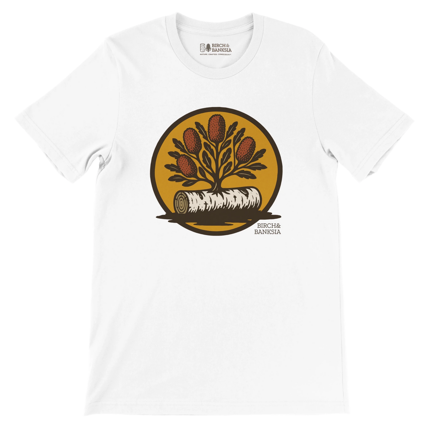 Bush Emblem Unisex Tee - Birch & Banksia