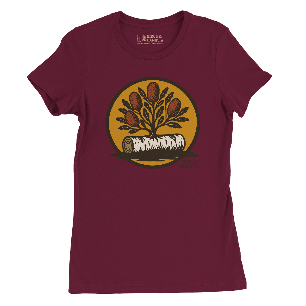 Bush Emblem Women’s Tee - Birch & Banksia