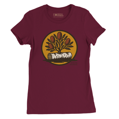 Bush Emblem Women’s Tee - Birch & Banksia