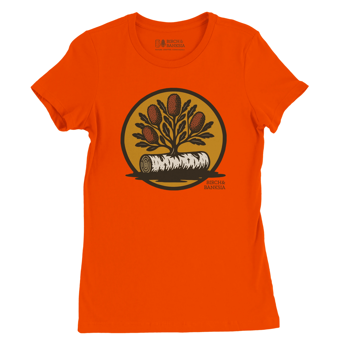 Bush Emblem Women’s Tee - Birch & Banksia