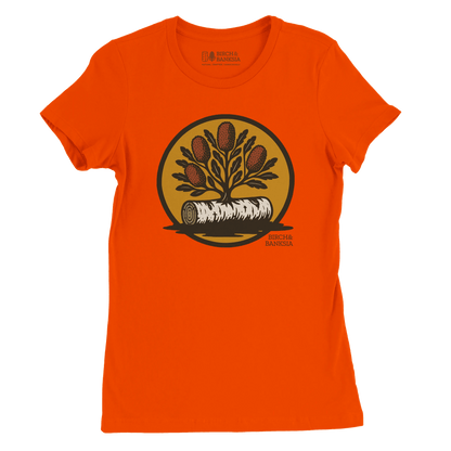 Bush Emblem Women’s Tee - Birch & Banksia