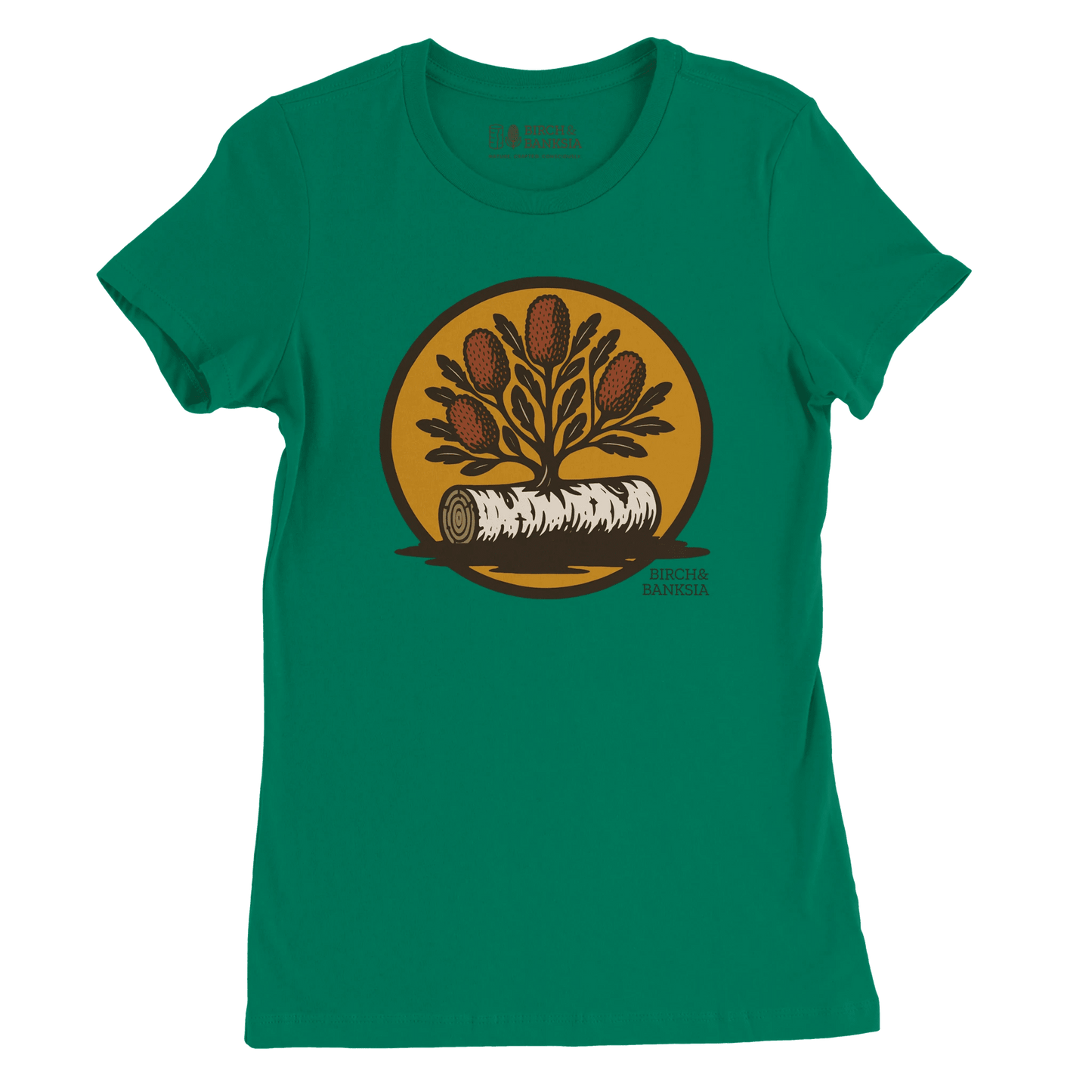 Bush Emblem Women’s Tee - Birch & Banksia