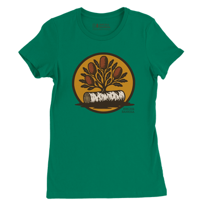 Bush Emblem Women’s Tee - Birch & Banksia