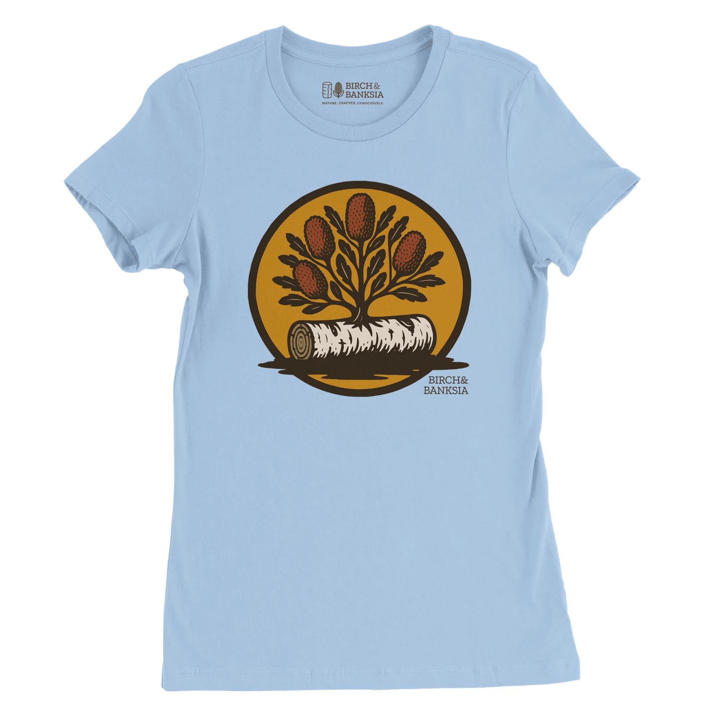 Bush Emblem Women’s Tee - Birch & Banksia