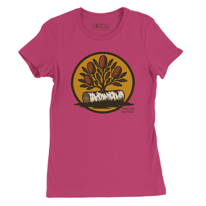 Bush Emblem Women’s Tee - Birch & Banksia