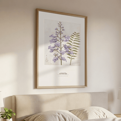 Jacaranda Tree Botanical Art Print - Birch & Banksia
