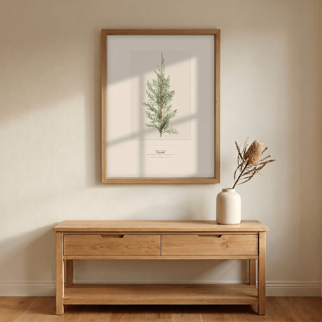 Juniper Botanical Art Print - Birch & Banksia