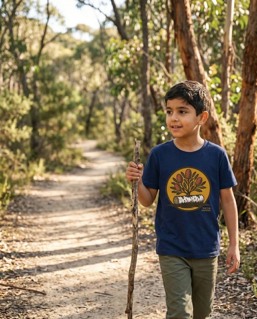 New Growth Kids Tee - Birch & Banksia