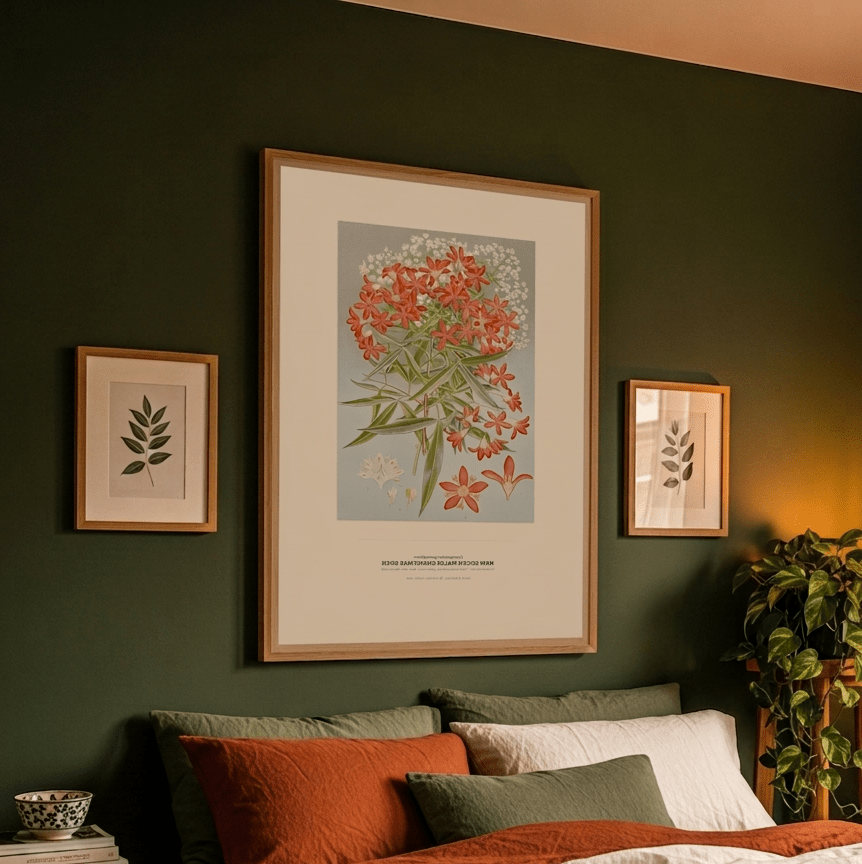 New South Wales Christmas Bush Botanical Art Print - Birch & Banksia