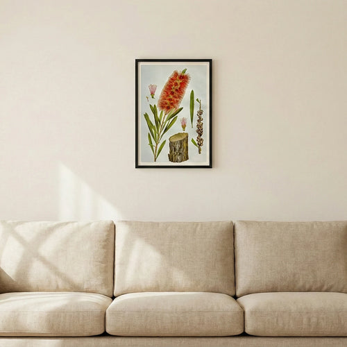 30 by 40 cm print on a wall