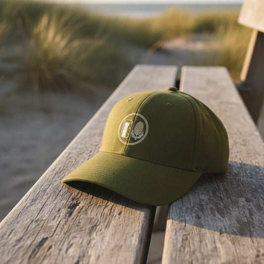 Trail Badge Hemp Cap - Birch & Banksia
