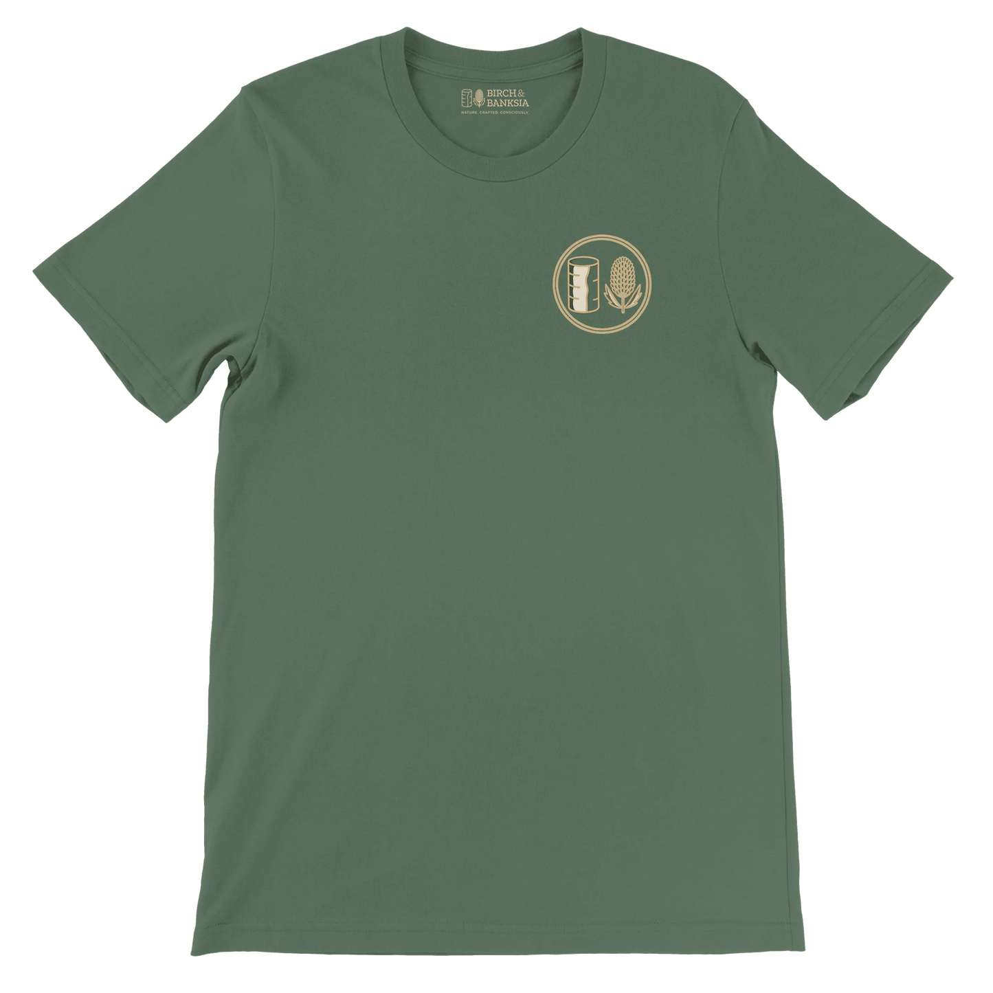 Trail Badge Unisex Tee - Birch & Banksia
