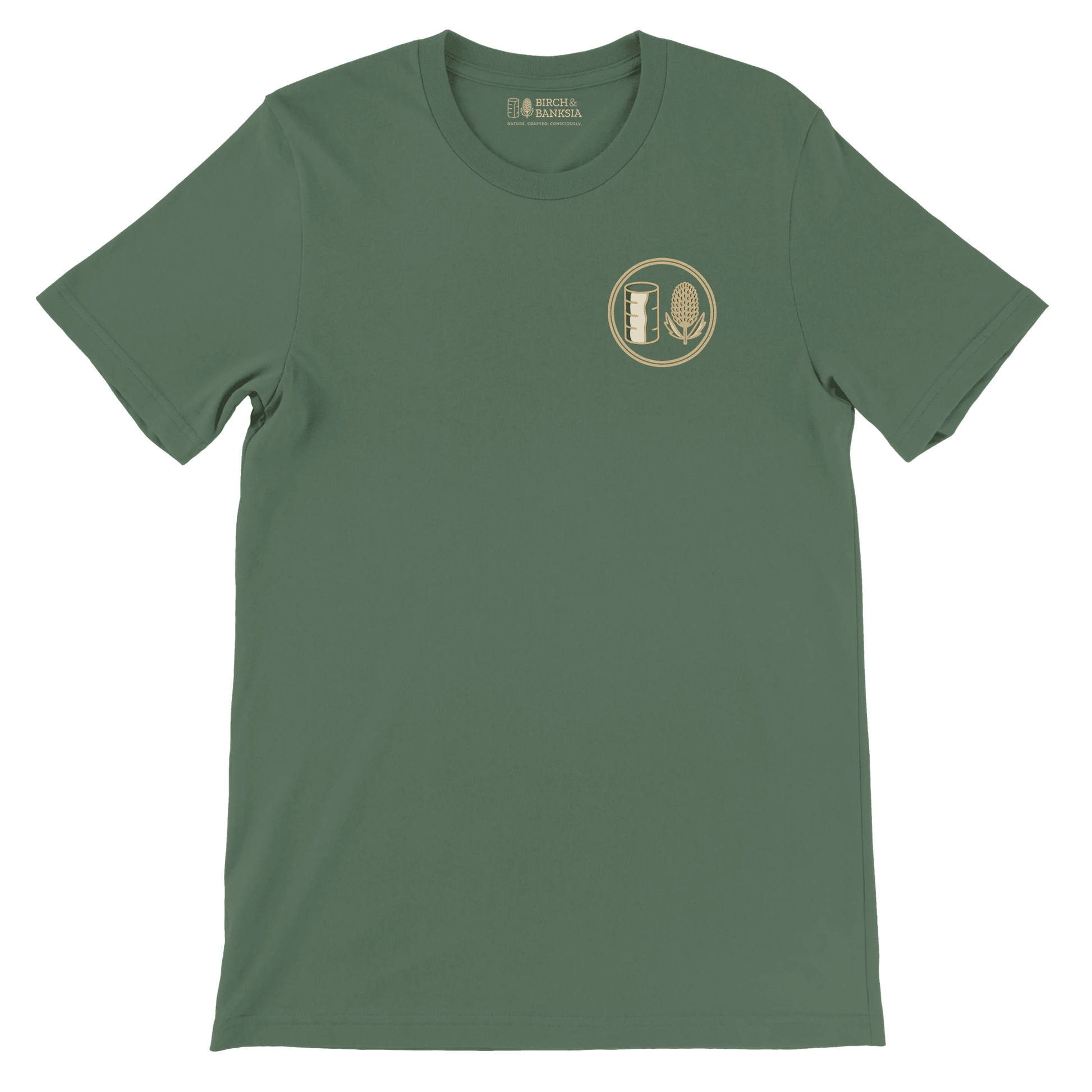 Trail Badge Unisex Tee - Birch & Banksia