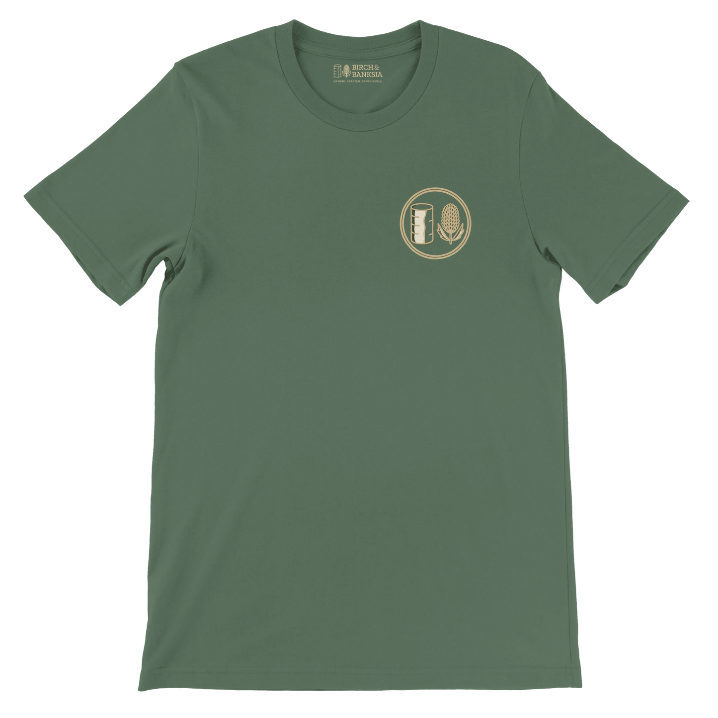 Trail Badge Unisex Tee - Birch & Banksia