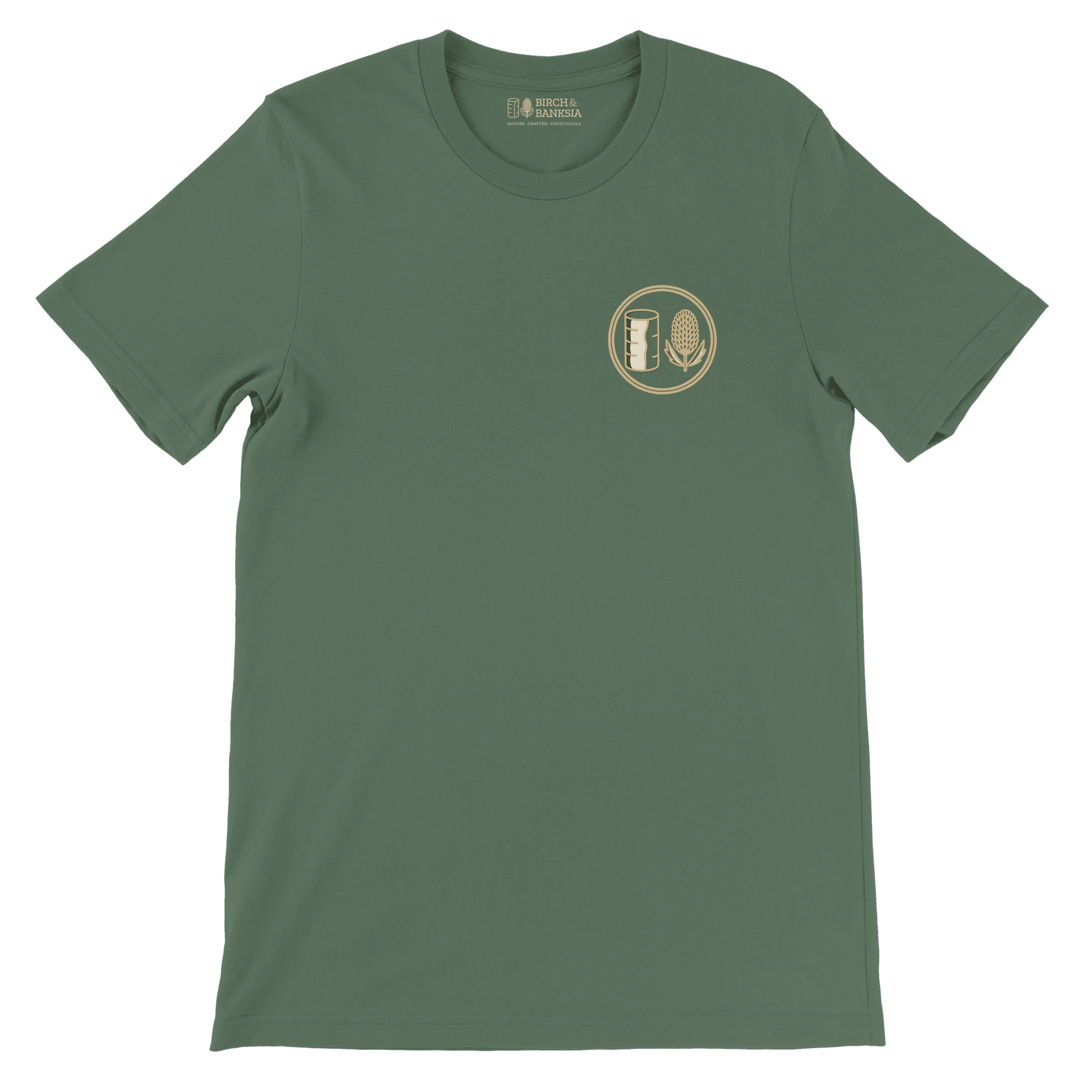 Trail Badge Unisex Tee - Birch & Banksia