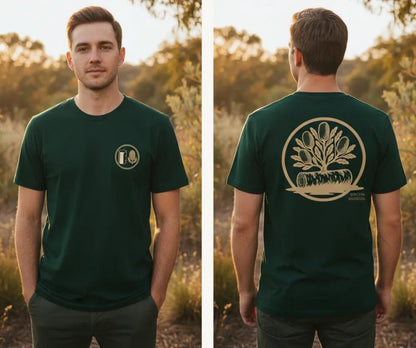 Trail Badge Unisex Tee - Birch & Banksia