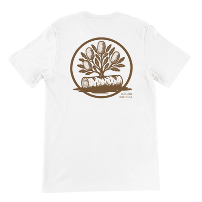 Trail Badge Unisex Tee - Birch & Banksia