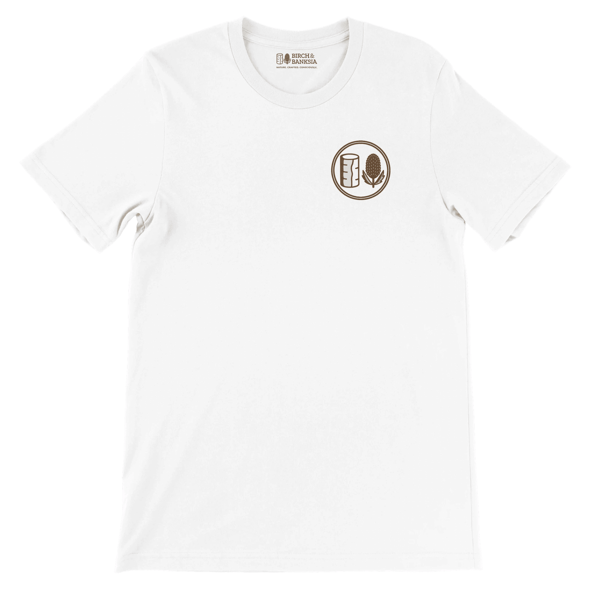 Trail Badge Unisex Tee - Birch & Banksia