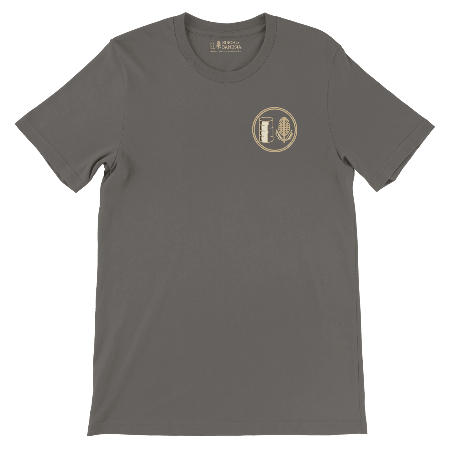 Trail Badge Unisex Tee - Birch & Banksia