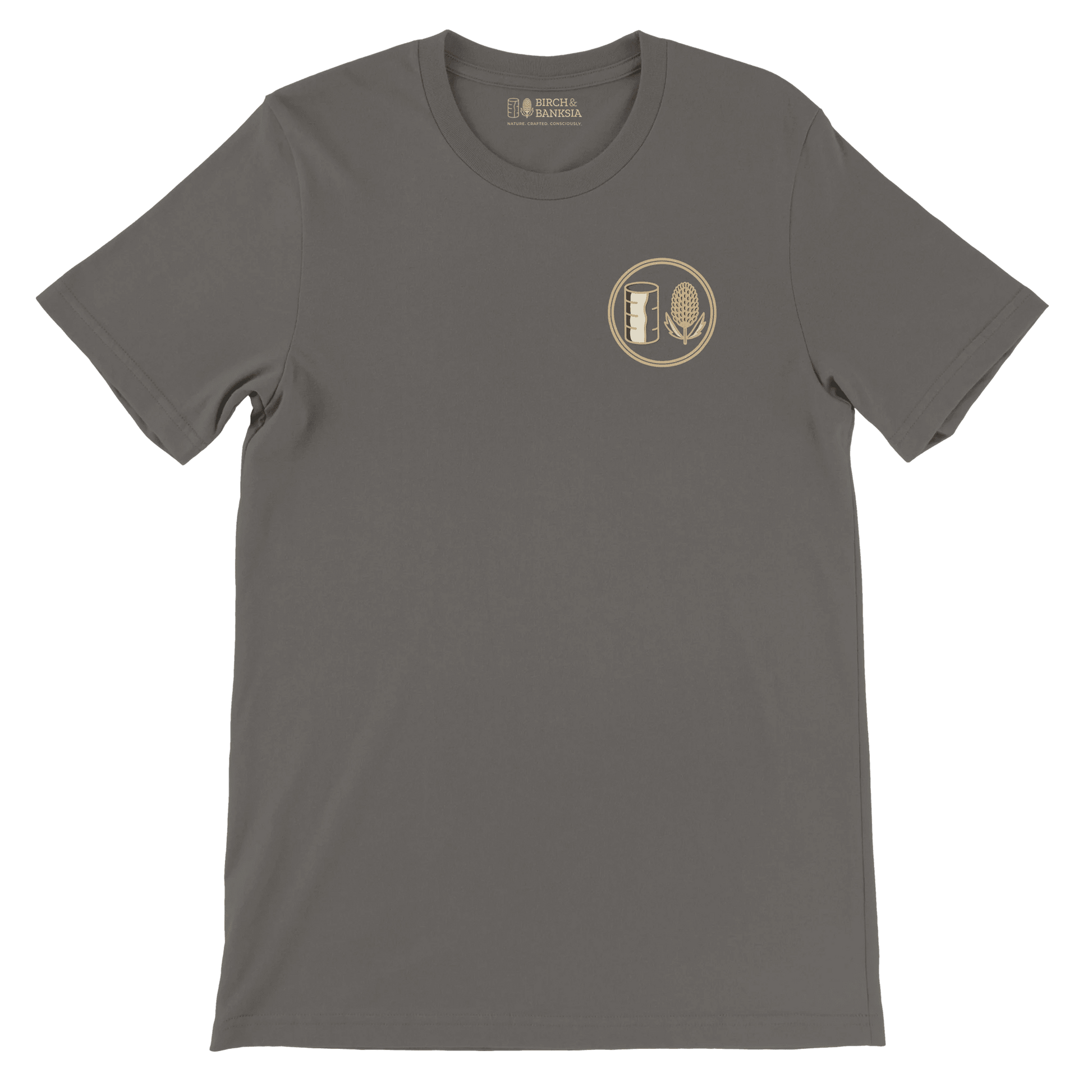 Trail Badge Unisex Tee - Birch & Banksia