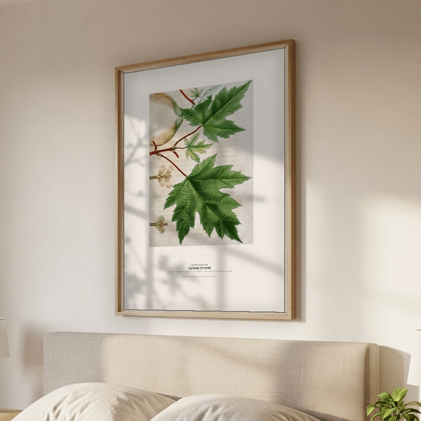White Maple Botanical Art Print - Birch & Banksia