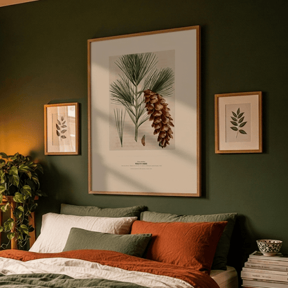 White Pine Botanical Art Print - Birch & Banksia